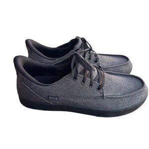 Kizik Mens Sz 13 Heather Slip-On Sneakers In Dark Grey With Hands-Free Technolog